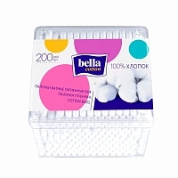 Ватные палочки Bella cotton 200 шт BC-081-P200-005 Ватные палочки купить в Продез Сочи