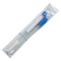 Пробирка стерильная полимерная Greetmed зонд - пластик с вискозным наконечником 100 шт индивидуальная упаковка