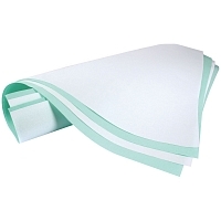 Бумага креповая для стерилизации BOM 600х600 мм белая-зеленая 500 шт