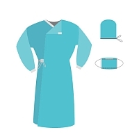 Комплект одежды хирургической стерильный Гекса КХ-04 1 шт Одежда стерильная медицинская купить в Продез Сочи