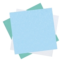 Бумага крепированная для паровой и газовой стерилизации стандартная DGM 1200х1200 мм голубая 100 шт