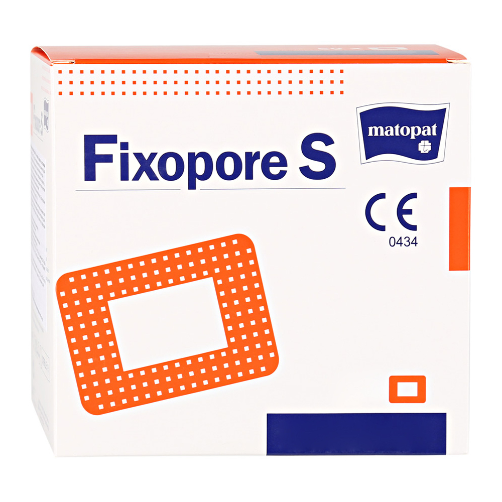 Повязка Matopat Fixopore S нетканая с подушечкой стерильная 5х7,2 см 100 шт