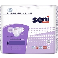 Подгузники для взрослых закрытого типа Super Seni Plus размер XL 10 шт Подгузники для взрослых купить в Продез Сочи