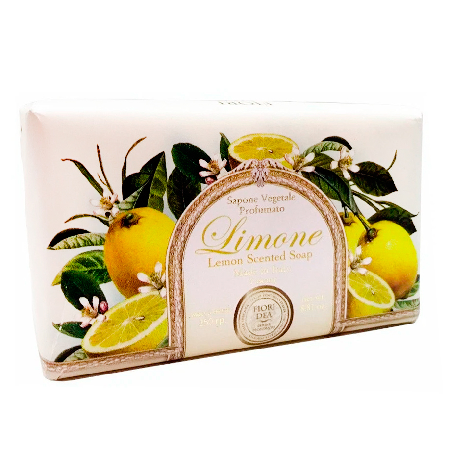 Фьери Дея (fiori dea) мыло кусковое парфюмир. лимон/розмарин 100г Туалетное мыло купить в Продез Сочи