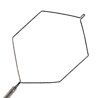 Петля диаметрическая шестиугольная раскрытие 23 мм диаметр 0,3 мм комплект SD-8P-1.B 2 шт