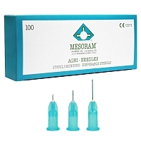 Игла для мезотерапии Mesoram AGO luer 30G 0,3х6 мм 100 шт