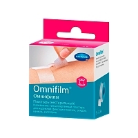 Пластырь Omnifilm 9004741 водостойкая фиксация гипоалергенный из прозрачной пленки 2,5 см 5 м Пластырь медицинский купить в Продез Сочи