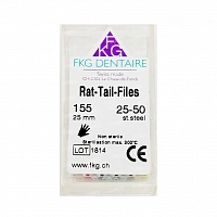 Rat tail files L25 №001 Эндодонтия каналов купить в Продез Сочи