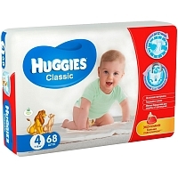 Подгузники Huggies Classic 7-18 кг размер 4 14 шт Подгузники для детей купить в Продез Сочи