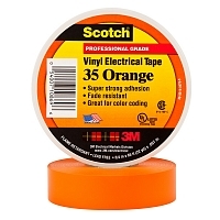 Изоляционная лента 3М scotch высший сорт 19 мм 20 м оранжевая Изолента для фиксации купить в Продез Сочи