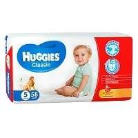 Подгузники Huggies Classic 11-25 кг 58 шт Подгузники для детей купить в Продез Сочи
