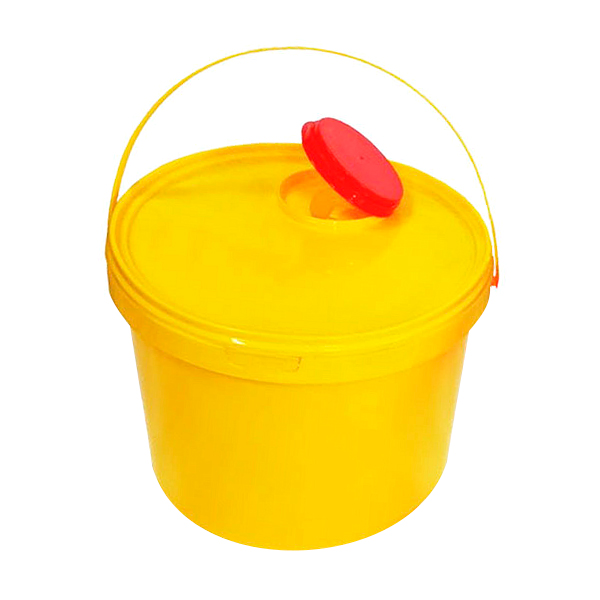 Емкость-контейнер для сбора игл  5,0л кл. Б (желтые) "Респект" Емкости класса Б для утилизации для медицинских отходов купить в Продез Сочи
