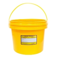Бак для утилизации медицинских отходов Респект класс Б 12 л высота 215 мм желтый с ручкой