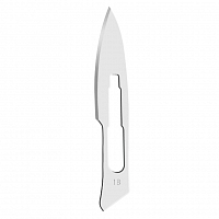 Лезвие для скальпеля ENSENT № 18 из углеродистой стали (100 шт/уп) Yancheng Huida Medical Instruments Скальпели и лезвия медицинские купить в Продез Сочи