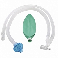Контур дыхательный для взрослых растягивающийся Portex 2 влагосборника, угловой переходник Luer Lock, дополнительный шланг, контроль температуры и давления