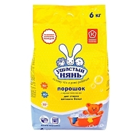 Порошок стиральный Ушастый нянь 6 кг  Средства для стирки купить в Продез Сочи