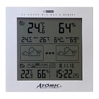 Термометр-гигрометр электронный цифровой Atomic W739233