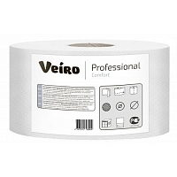 Туалетная бумага Veiro Professional Comfort 2 слоя 200 листов 25 м белая 48 шт Туалетная бумага купить в Продез Сочи