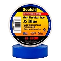 Изоляционная лента 3М scotch высший сорт 19 мм 20 м синяя Изолента для фиксации купить в Продез Сочи