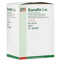 Пластырь Curafix IV control с прозрачным окном стерильный 9х6 см 50 шт