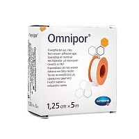 Пластырь Paul Hartmann Omnipor 9006741 нежная фиксация из нетканого материала белый 1,25 см 5 м Пластырь медицинский купить в Продез Сочи