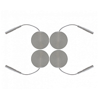 Электроды самоклеющиеся круглые диаметр 3,2 см, разъем штырьковый 2 мм 40 шт Электроды медицинские купить в Продез Сочи