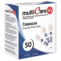 Глюкоза тест-полоски к экспресс-анализатору MultiCare-in 50 шт