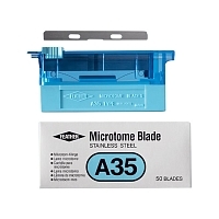 Лезвие для микротомов в кассетах тип А35 для мягких тканей и очень тонких срезов 50 шт Скальпели и лезвия медицинские купить в Продез Сочи