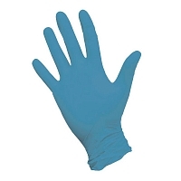 Перчатки смотровые нитриловые NitriMAX нестерильные неопудренные текстурированные голубые р.L