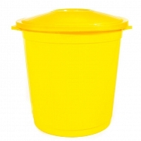 Бак для утилизации медицинских отходов Инновация класс Б 65 л высота 56 см желтый Емкости класса Б для утилизации для медицинских отходов купить в Продез Сочи