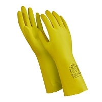 Перчатки Manipula Блеск L-F-01 из латекса желтые размер 9 L