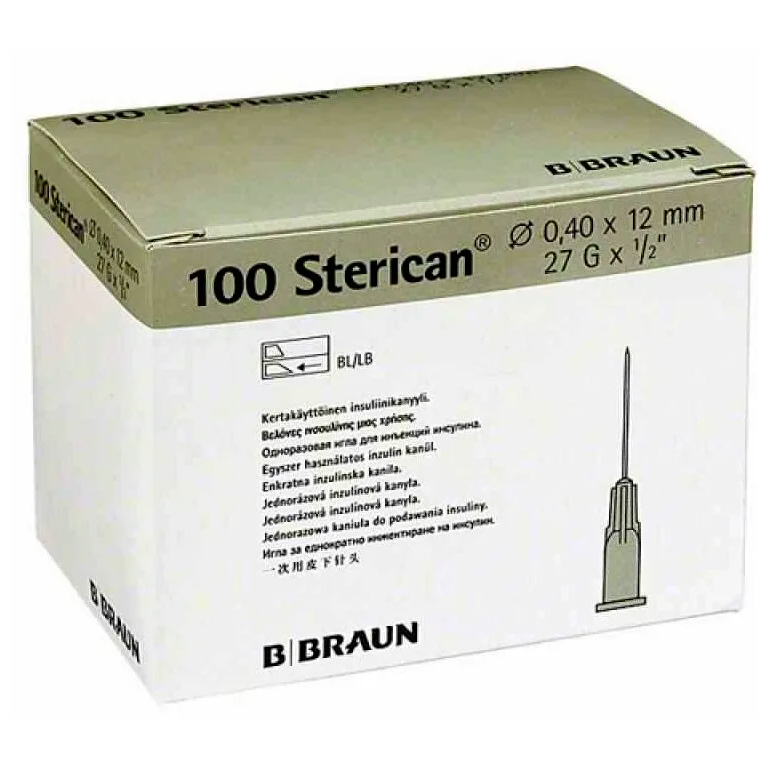 Игла пункционная Sterican 27G 0.4х12 мм 100 шт 