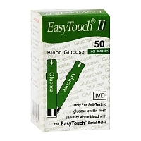 ИзиТач тест-полоски глюкоза Easy Touch Glucose 50 шт Тесты для экспресс-диагностики мочи и крови купить в Продез Сочи