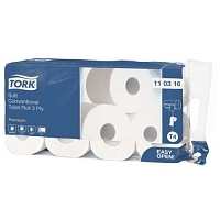 Туалетная бумага Tork 110316 ультрамягкая 3 слоя 29,5х9,4 см 250 листов белая 72 шт Туалетная бумага купить в Продез Сочи