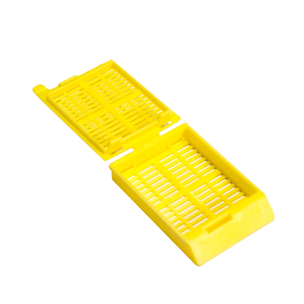 Кассеты гистологические с разборной крышкой желтый 500 шт Кассеты для гистологии купить в Продез Сочи