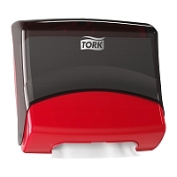 Диспенсер для материалов в салфетках Tork 654008 красный Диспенсеры для салфеток купить в Продез Сочи