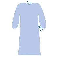 Халат хирургический стерильный Гекса спанбонд 120 см плотность 42 размер 48-50 голубой Халаты купить в Продез Сочи