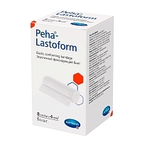 Бинт Paul Hartmann Peha-Lastoform фиксирующий эластичный 8 см х 4 м 300111 Бинты медицинские самофиксирующиеся купить в Продез Сочи
