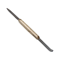 Нож зуботехнический шпатель для резания и воска с деревянной ручкой М-СТ-10-101