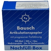 Бумага артикуляционная Bausch ВК-1001 синяя