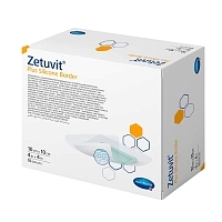 Повязка Zetuvit plus Silicone Border 4139101 суперабсорбирующая стерильная со слоем силикона 10х10 см 10 шт Повязки медицинские купить в Продез Сочи