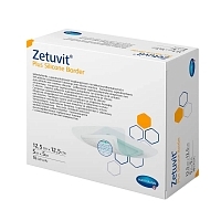 Повязка Zetuvit plus Silicone Border 4139201 суперабсорбирующая стерильная со слоем силикона 12,5х12,5 см 10 шт Повязки медицинские купить в Продез Сочи