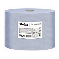 Материал протирочный рулонный Veiro Professional Comfort W201 2 слоя 350 м 1000 листов синий 2 шт