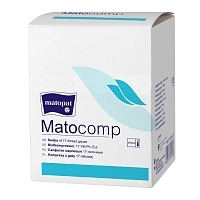 Салфетки стерильные Matopat Matocomp марлевые 8 слоев 17 нитей 7,5х7,5 см 5 шт