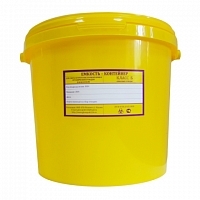 Бак для утилизации медицинских отходов Респект класс Б 10 л высота 215 мм желтый Емкости класса Б для утилизации для медицинских отходов купить в Продез Сочи