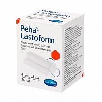 Бинт Paul Hartmann Peha-Lastoform фиксирующий эластичный 6 см х 4 м 3001100 Бинты медицинские самофиксирующиеся купить в Продез Сочи