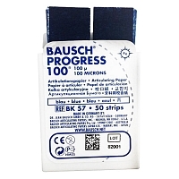 Бумага артикуляционная Bausch ВК-57 синяя 100 мкм 50 листов Бумага артикуляционная стоматологическая купить в Продез Сочи