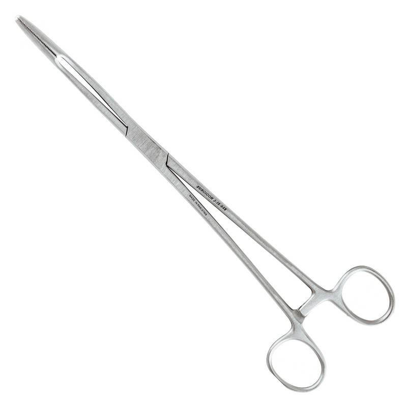 Корнцанг изогнутый 260 мм Surgicon J-18-048 (щ-20-2s) Корнцанги медицинские купить в Продез Сочи