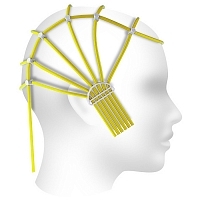 Шлем для крепления электродов ЭЭГ размер 42-48 желтый