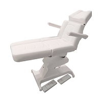Кресло процедурное с электроприводом Ондеви-4 Мезо ОД-4 с прямыми подлокотниками, держателем для инвазивной стойки и педалями управления (РУ) Кресла для медицинского кабинета купить в Продез Сочи